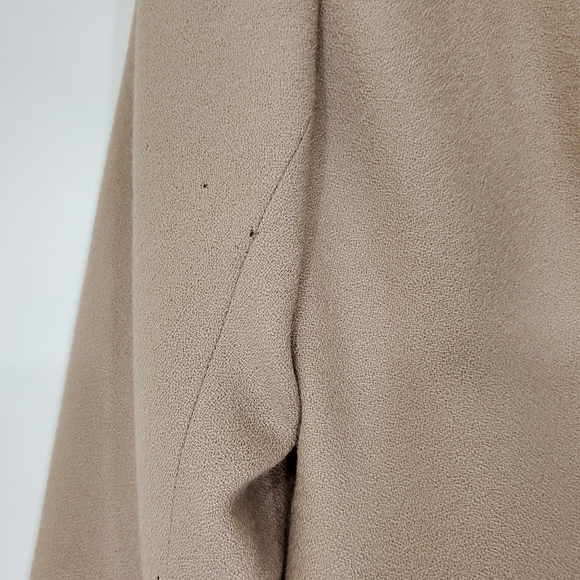 Rafaella 100% Wool Tan Zip Front Jacket, Size 10 - Picture 4 of 11
